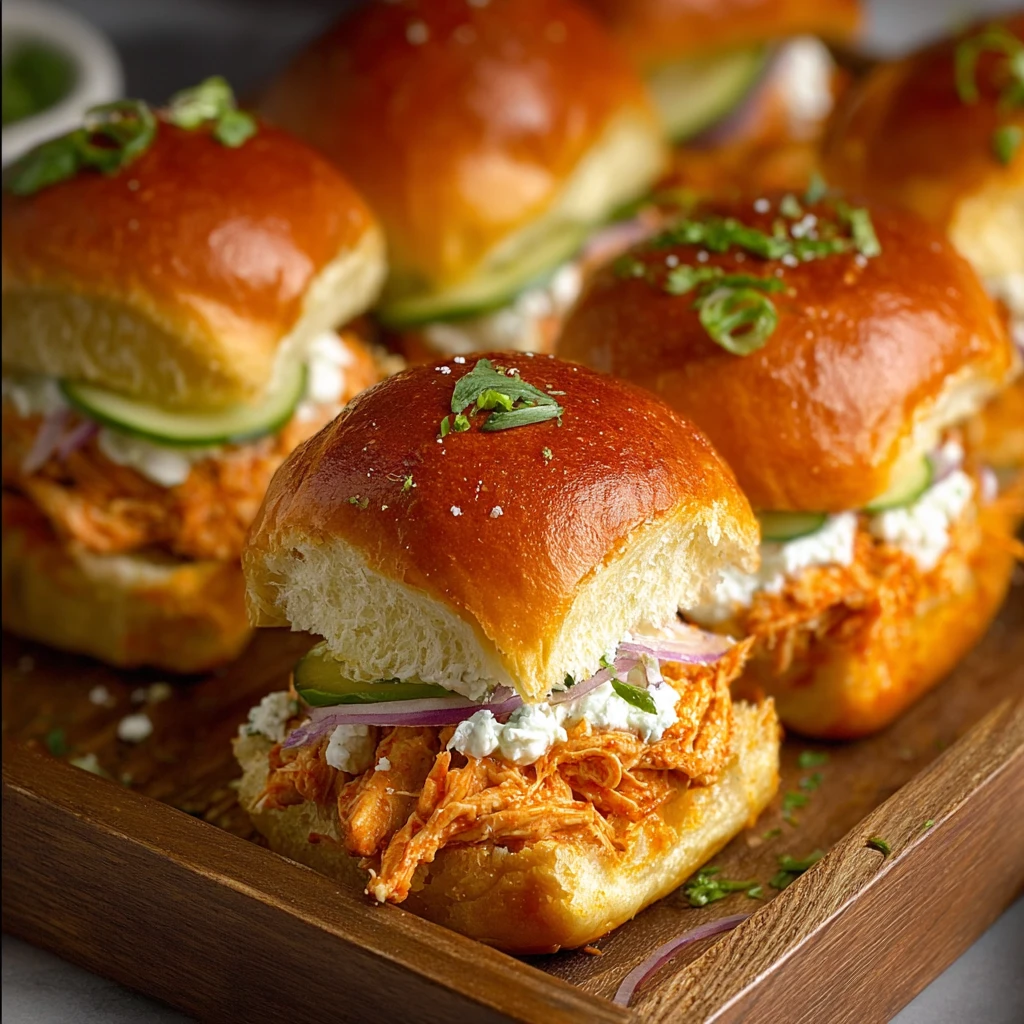 Buffalo Chicken Sliders, Best Party Night Recipe
