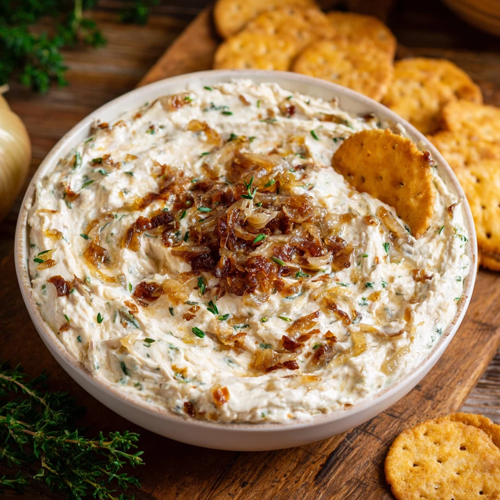 Caramelized Onion Chip Dip (Easy Homemade Party Dip)
