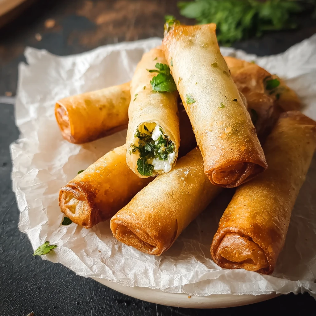 Crispy Turkish Cigars with Halloumi and Feta Delight