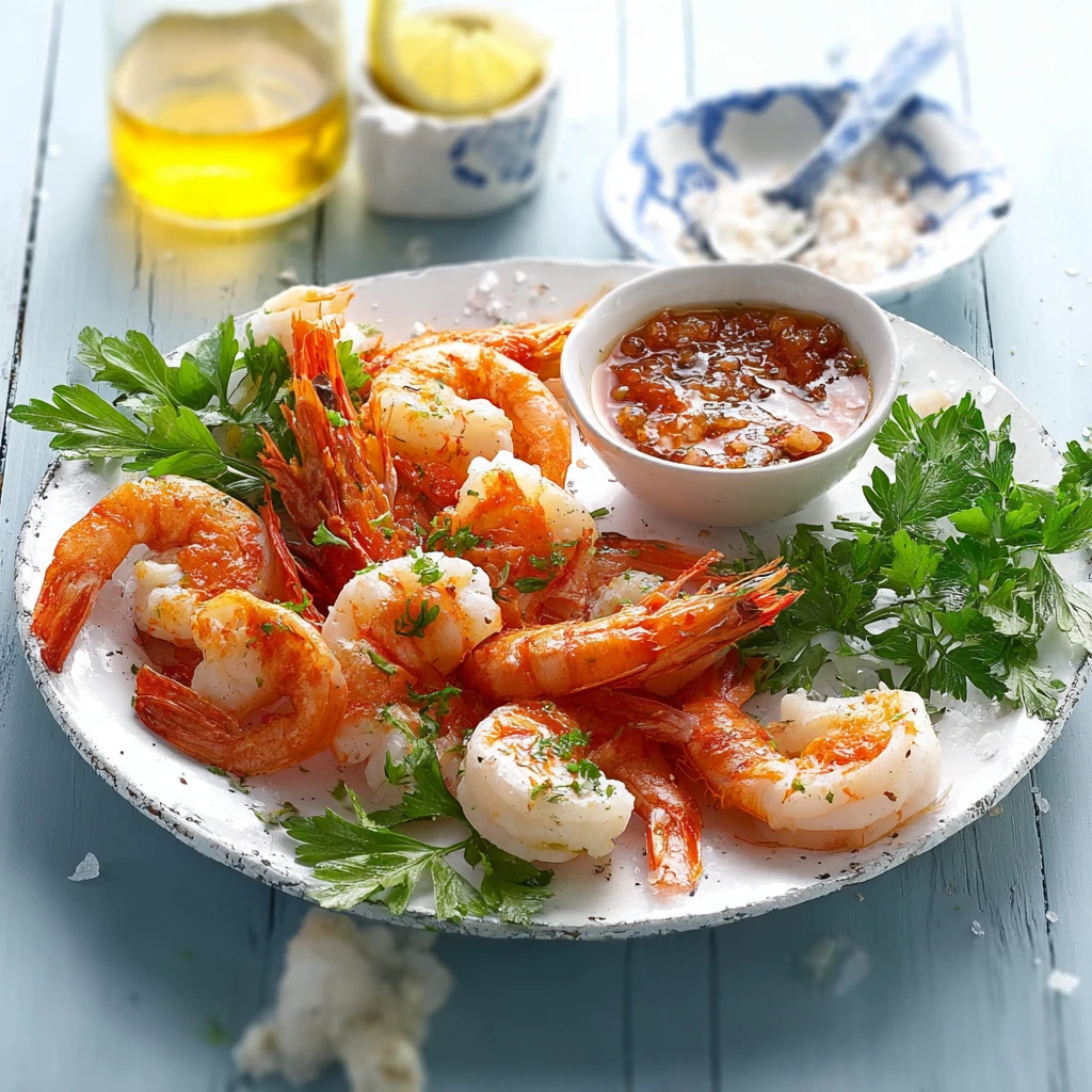 Delightful Prawn Cocktail Platter with Zesty Homemade Dressing