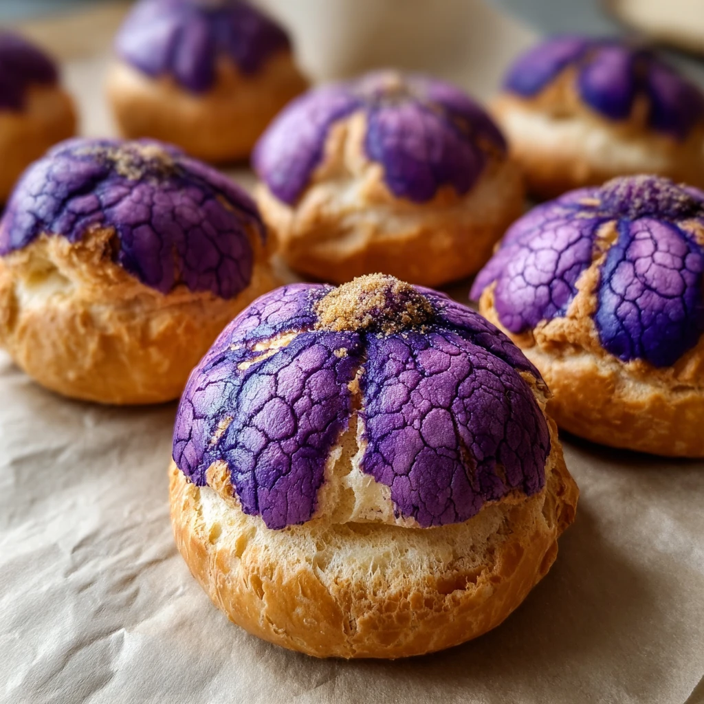 Delightful Ube Japanese Cream Puffs That Will Amaze You