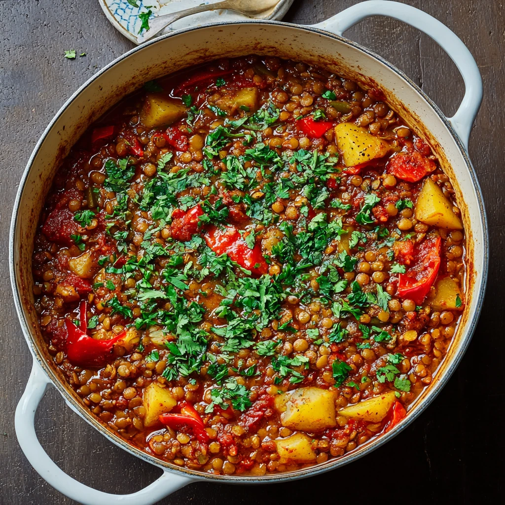 Discover Sweet and Spicy Harissa Lentil Stew Delight