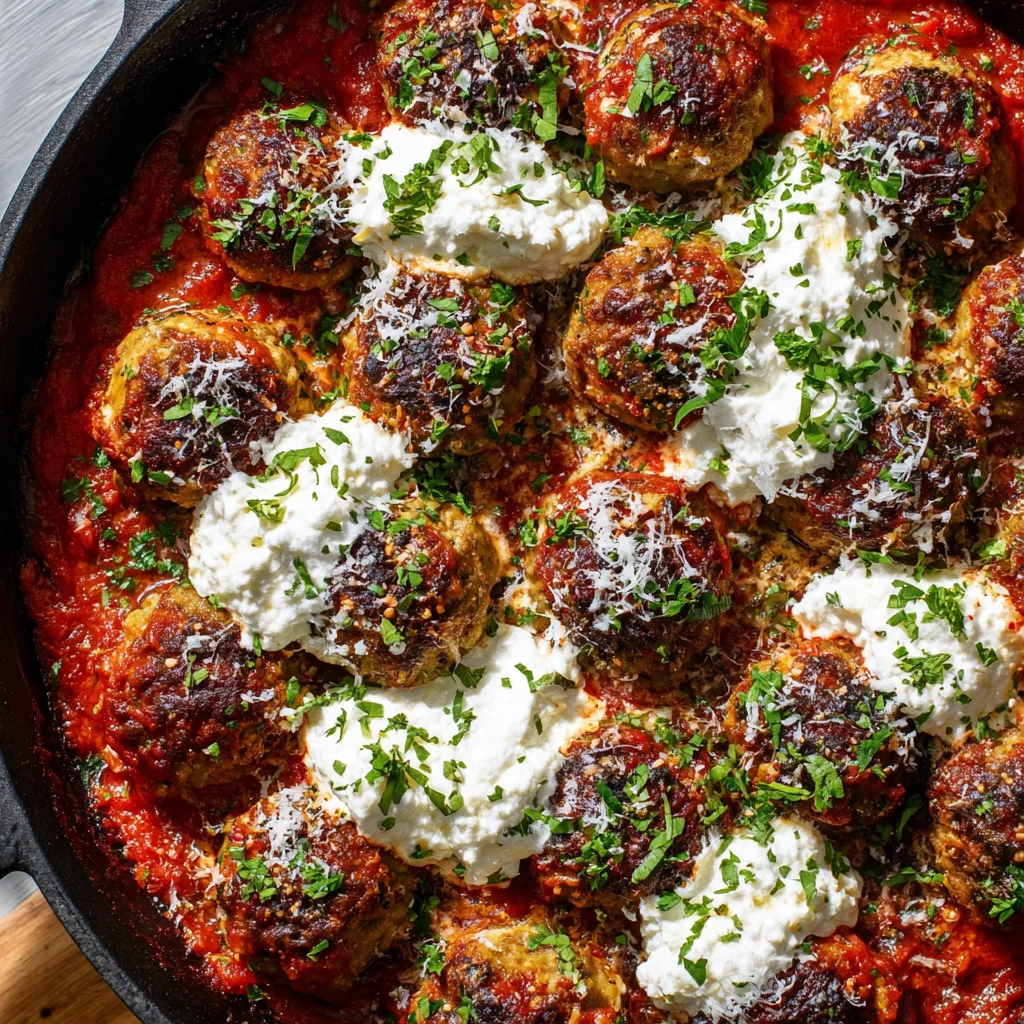 Eggplant Parmesan Meatballs