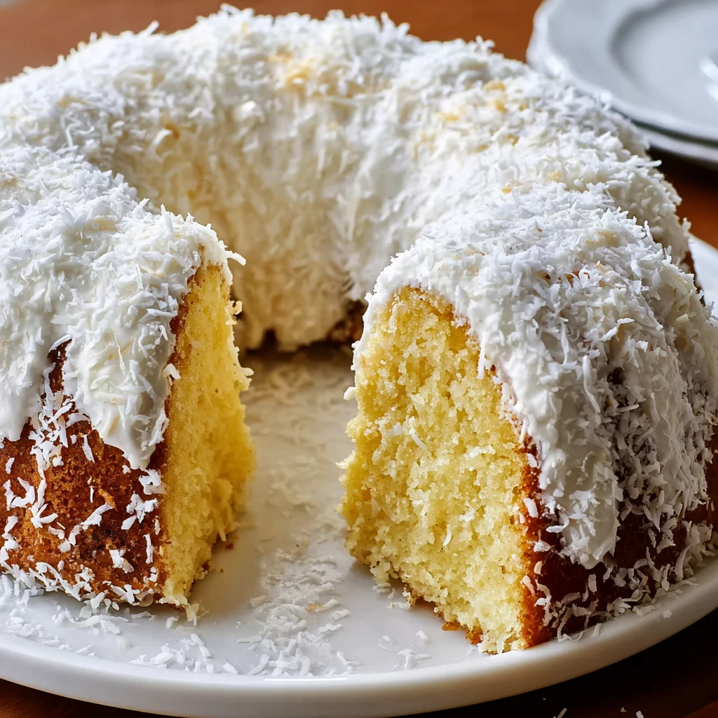 Flavorful White Chocolate Coconut Bundt Cake