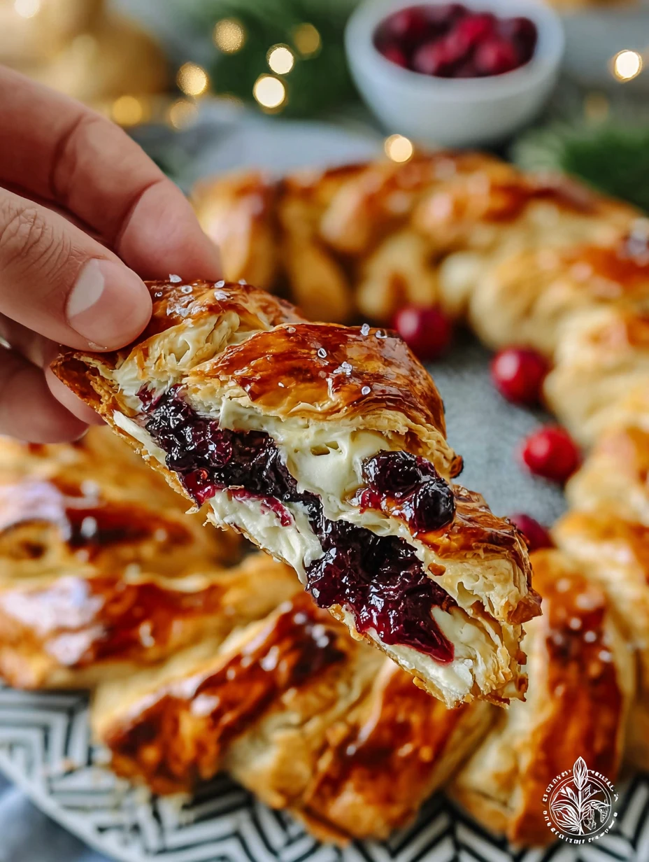 Brie & Cranberry Tear & Share Wreath: The Ultimate Buffet Star