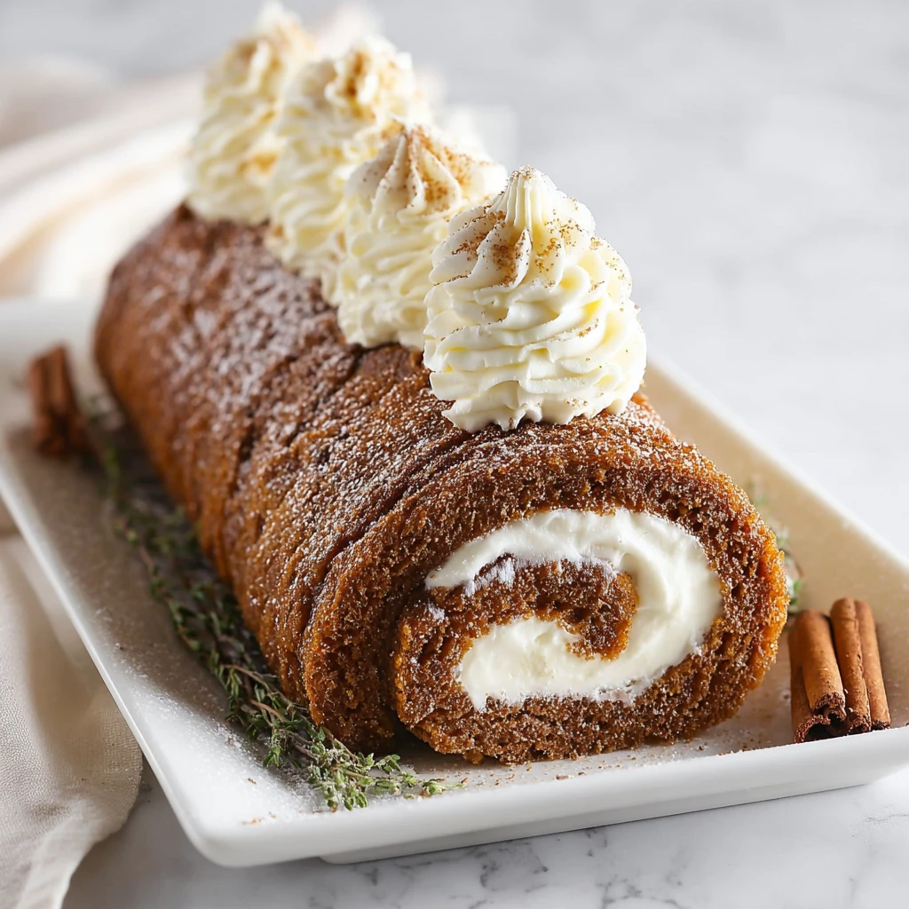 Gingerbread Cake Roll