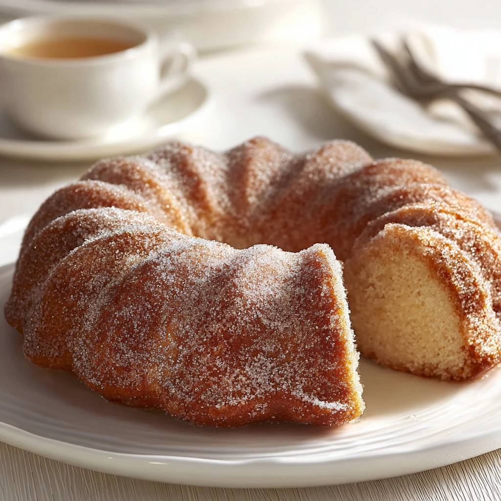 Irresistible Doughnut Cake with Cinnamon Sugar Recipe