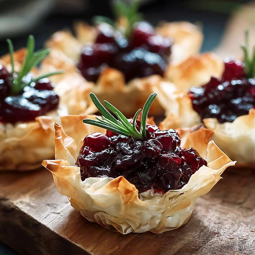 Irresistible Goat Cheese and Cranberry Phyllo Cups Recipe
