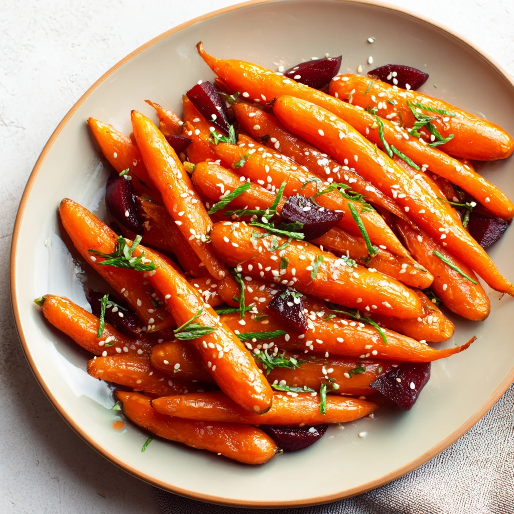Irresistible Miso Glazed Carrots with Sesame Seeds Recipe