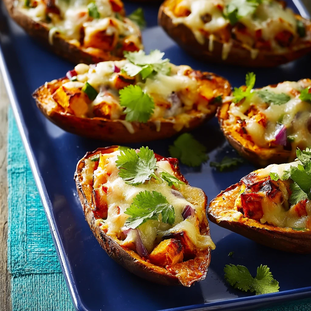 Loaded Sweet Potato Skins: Cheesy, Crispy Comfort Awaits