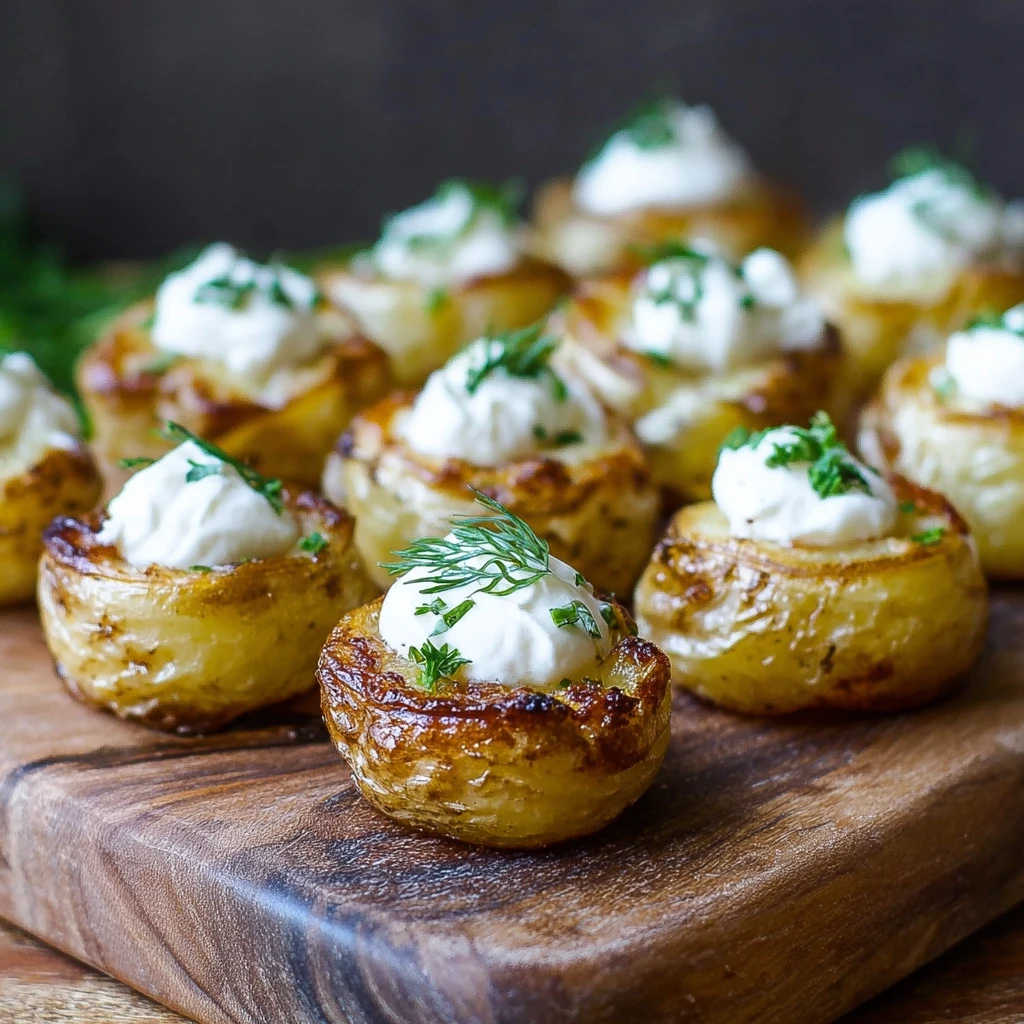 Mini Baked Potatoes Easy New Year Appetizer