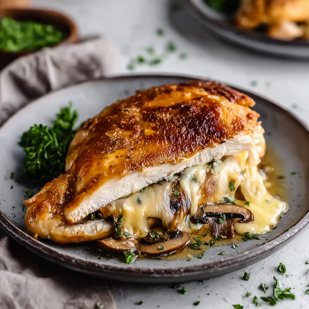 Mushroom Stuffed Chicken Breast Easy Low-Carb Family Dinner