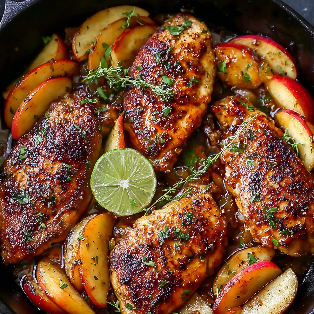 Savory Chicken with Apples and Maple-Lime Sauce Magic