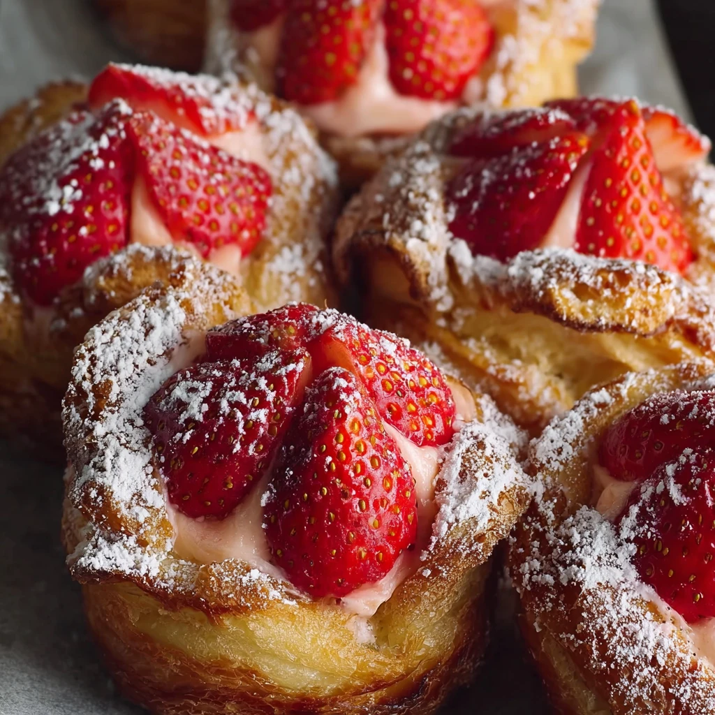 Strawberry Brioches with Orange Almond Cream: A Sweet Delight