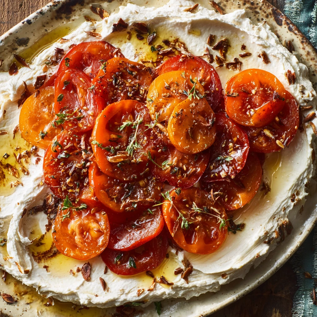 Whipped Brie with Caramelized Persimmons