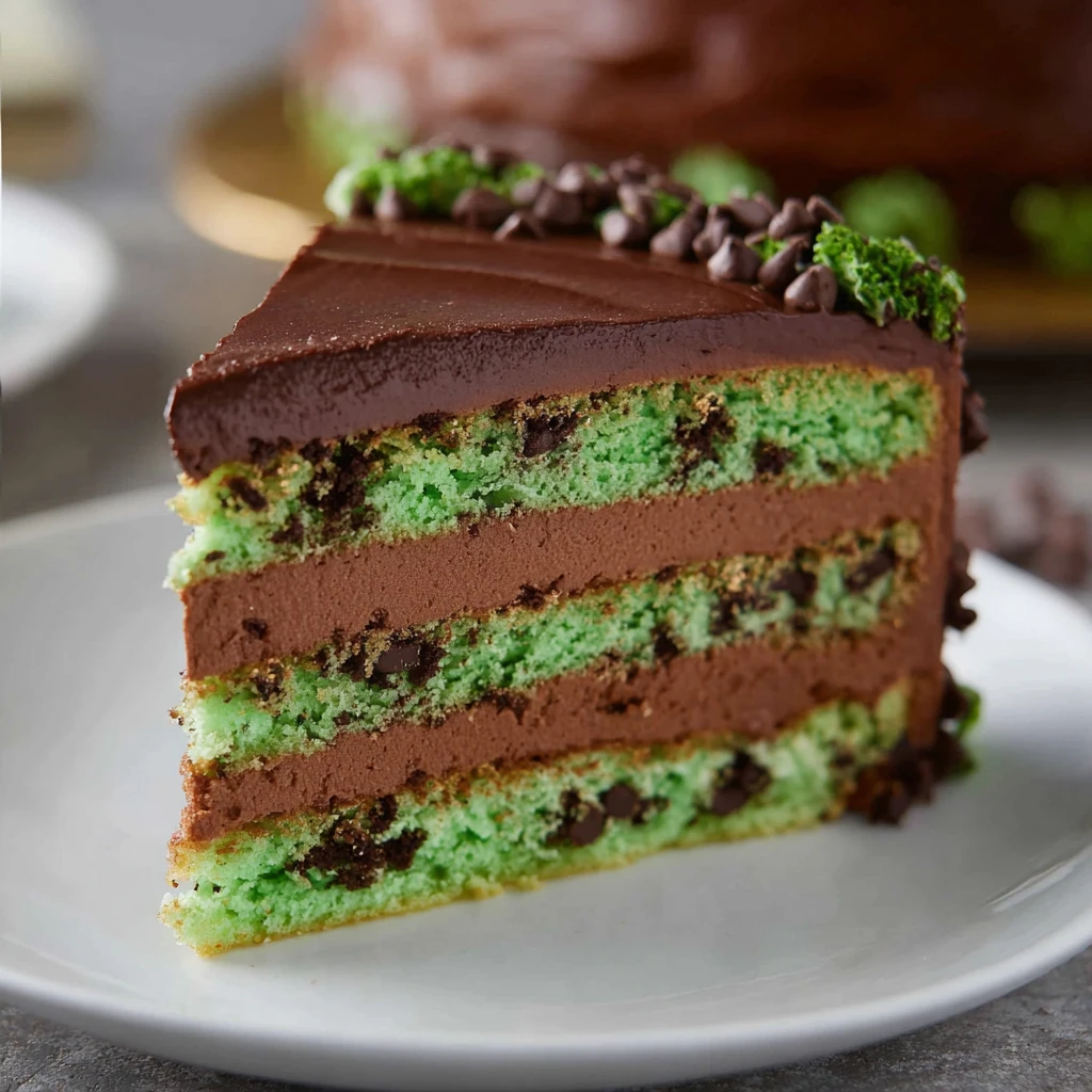 Mint Chocolate Chip Cake