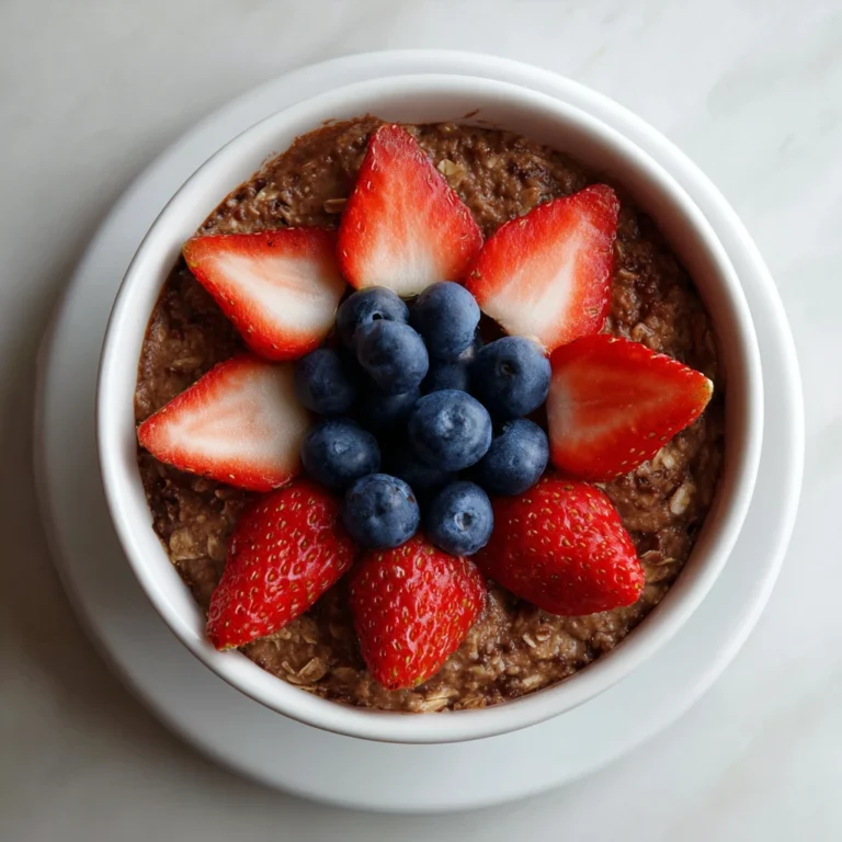 Chocolate Covered Strawberries Overnight Oats