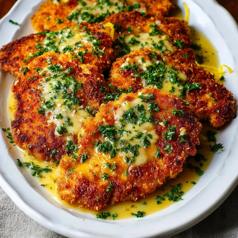 Crispy Chicken Cutlets Lemon Garlic Butter Sauce