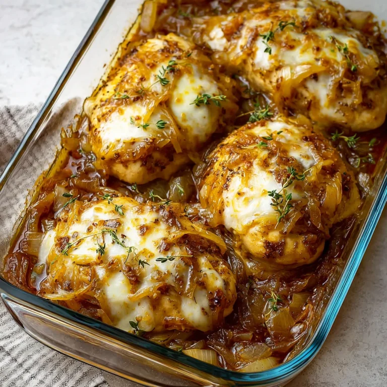 French Onion Chicken Bake
