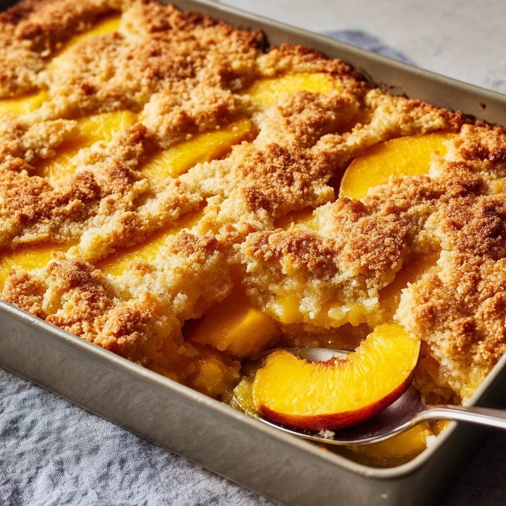 Peach Dump Cake