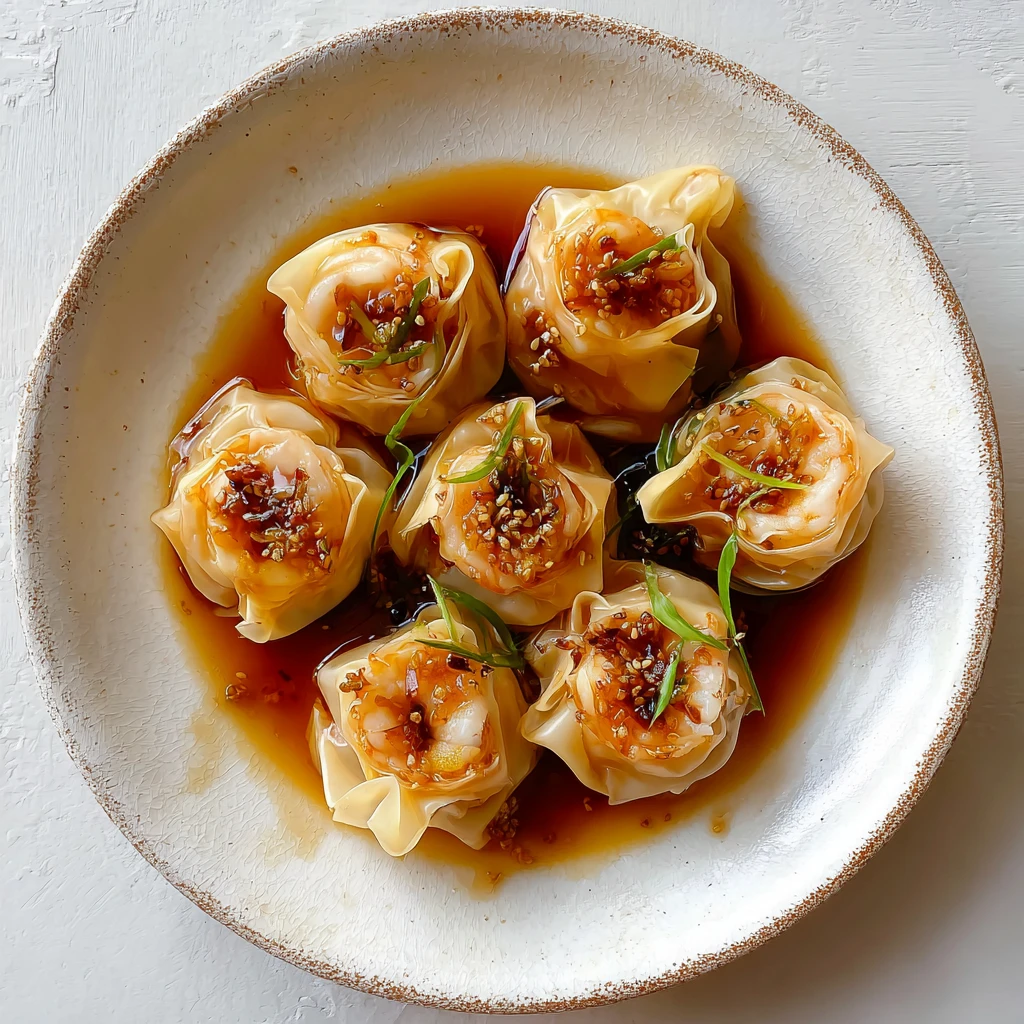 Prawn Wonton Pinwheels