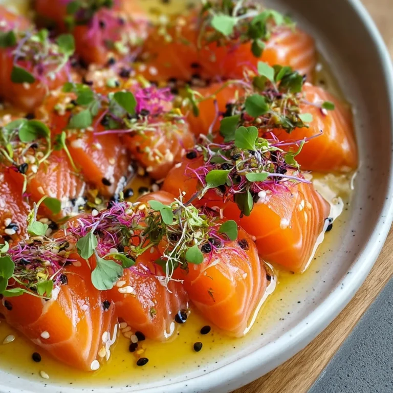 Salmon Crudo Citrus Soy Dressing Fresh Effortless Delight