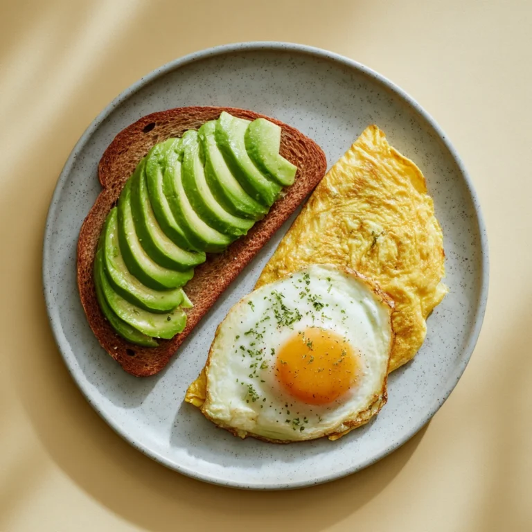 Toast Avocado Omelette