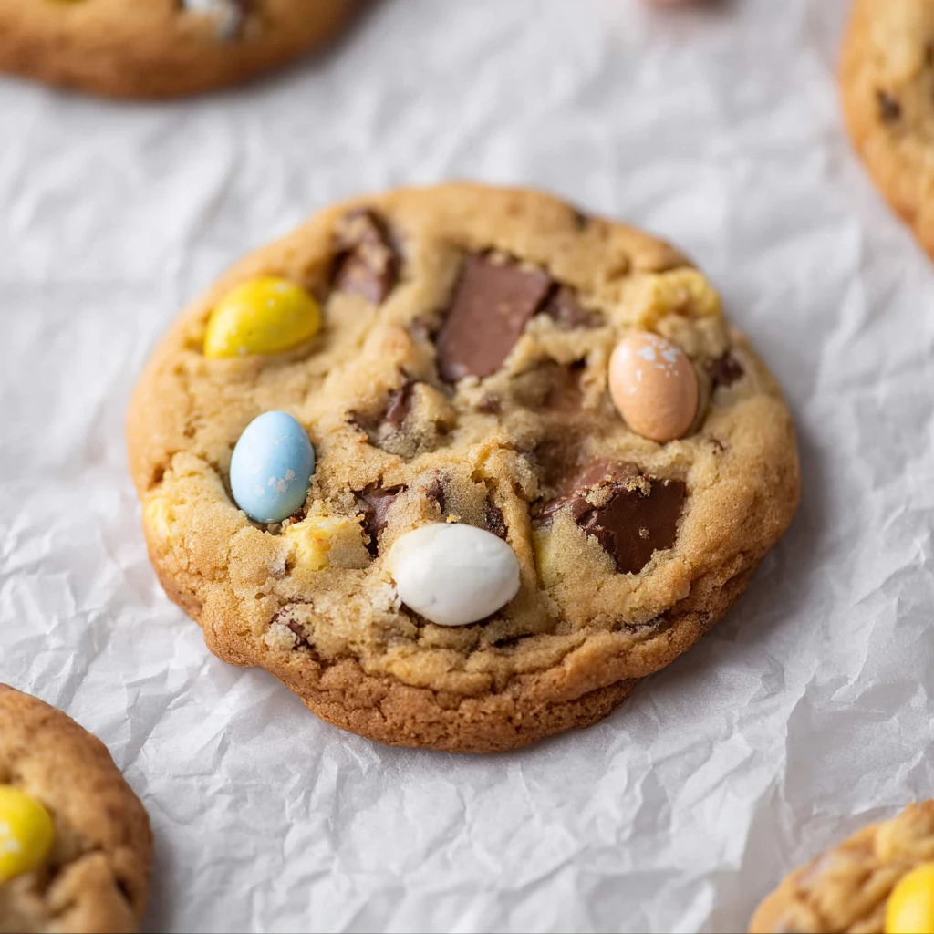 Brown Butter Cadbury Mini Egg Cookies (Best Easter Chocolate Chip Cookies)