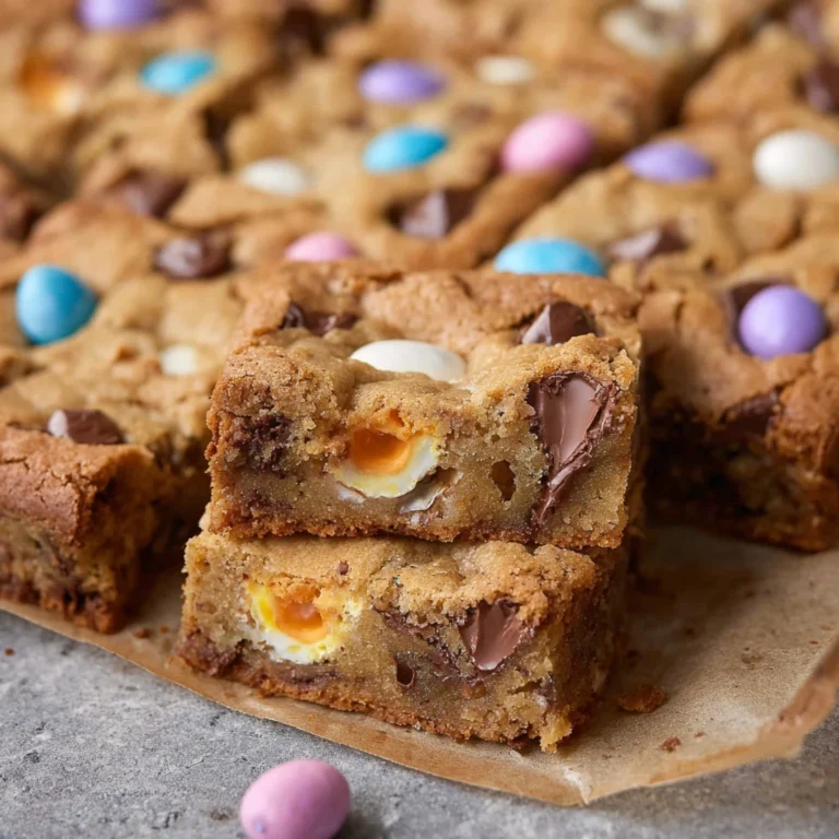 Cadbury Egg Cookie Bars Mms
