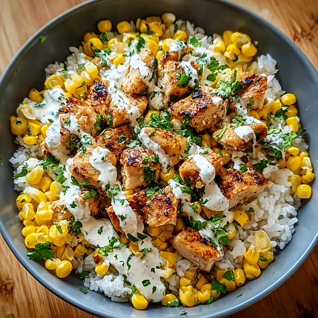 Create the Best Street Corn Chicken Rice Bowl in 30 Minutes!
