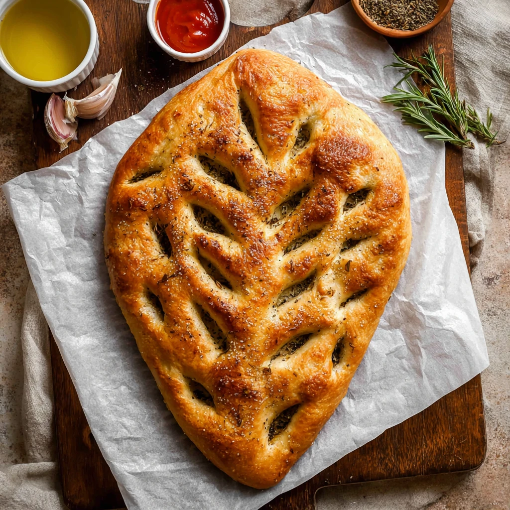 Homemade Fougasse (French-Style Flatbread)