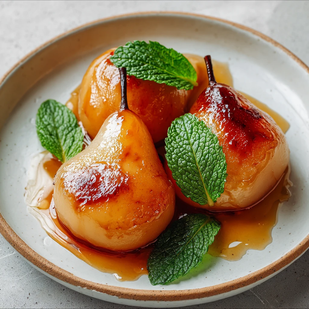 Honey Maple Caramelized Pears