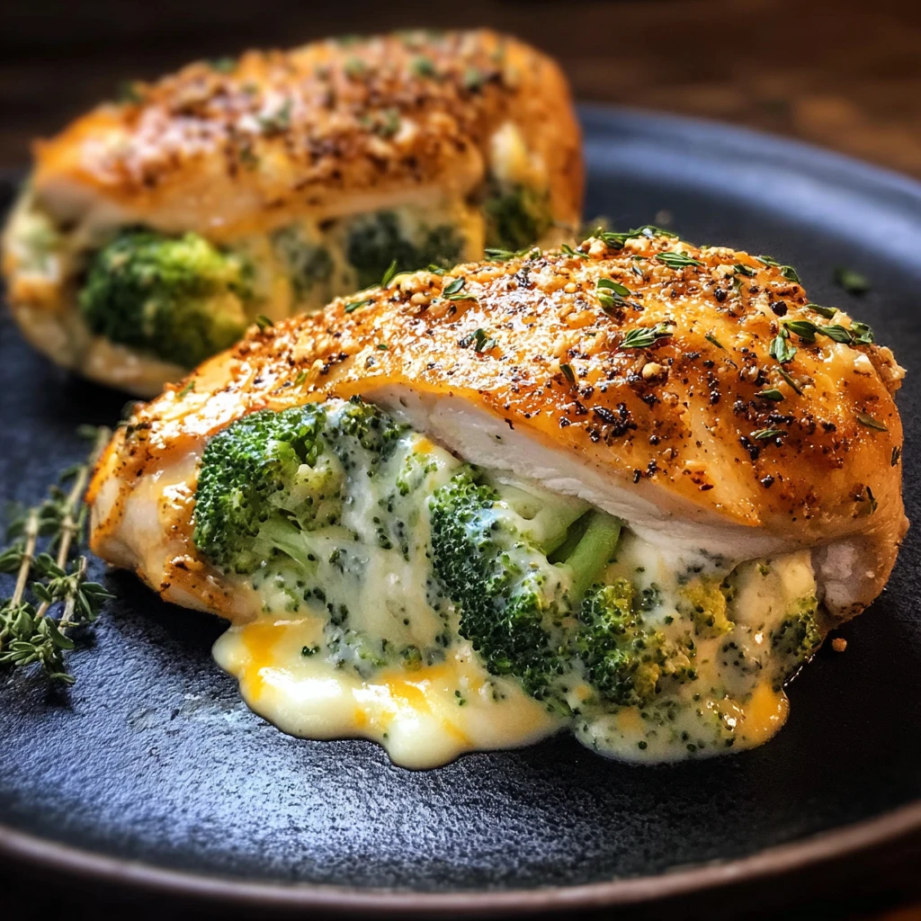 Make Amazing Broccoli Cheese Stuffed Chicken Breast Tonight!