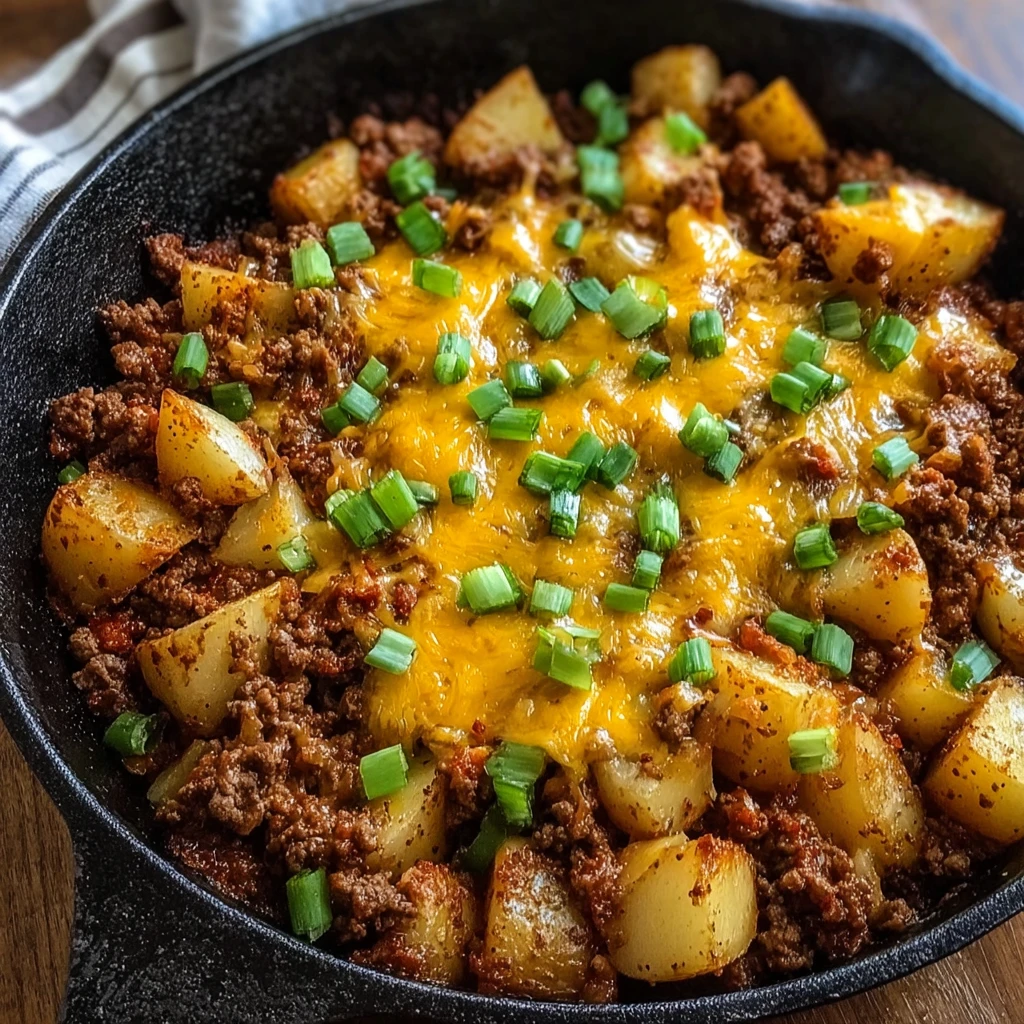 Make the Ultimate Sloppy Joe Potato Skillet in 30 Minutes!