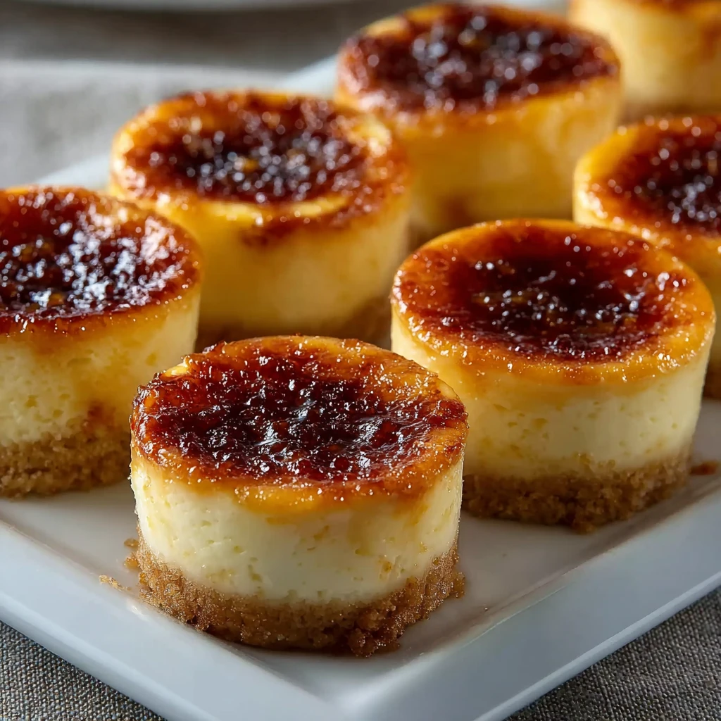 Mini Crème Brûlée Cheesecakes