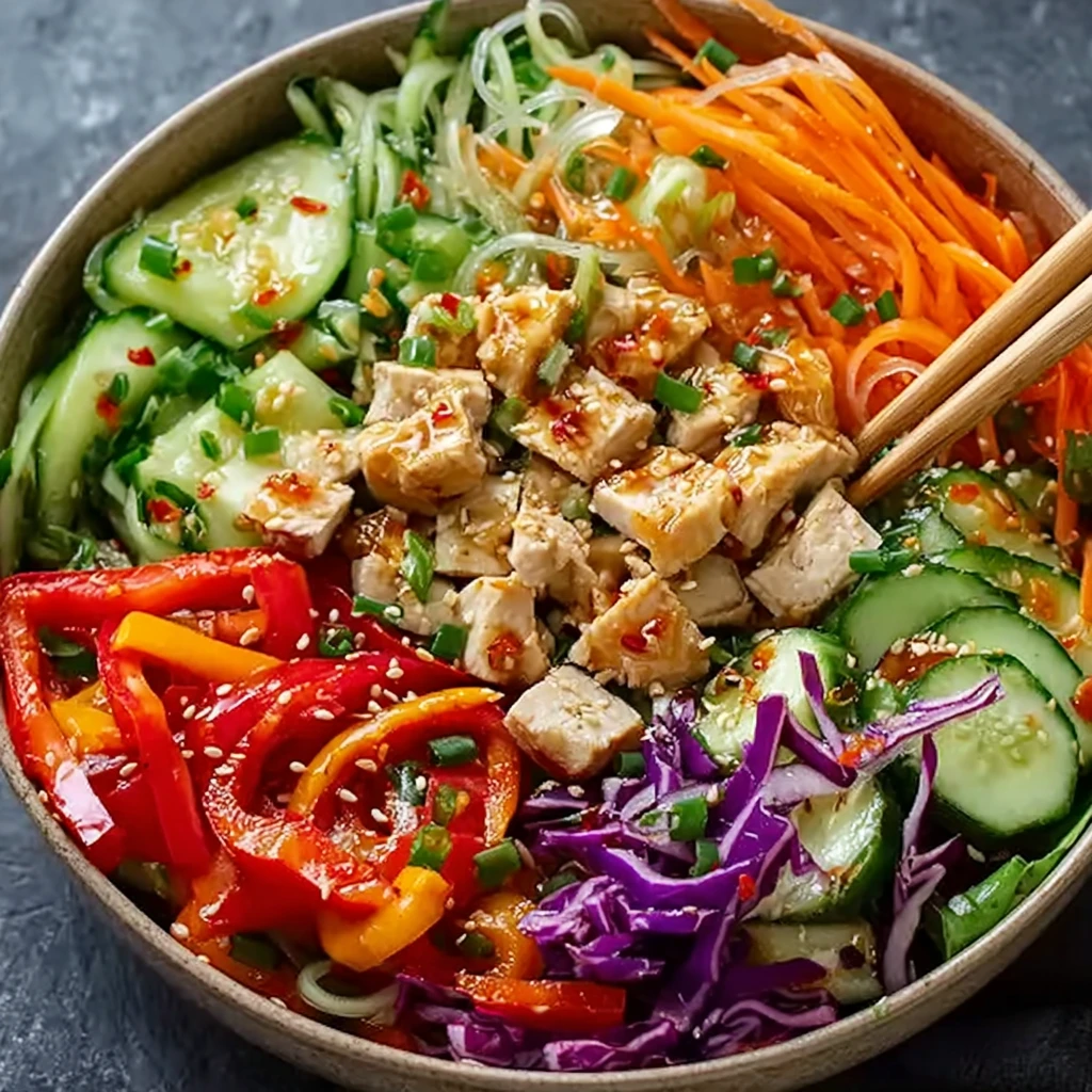 Spring Roll Salad with Spicy Ginger Dressing: An Incredible 5-Star Recipe
