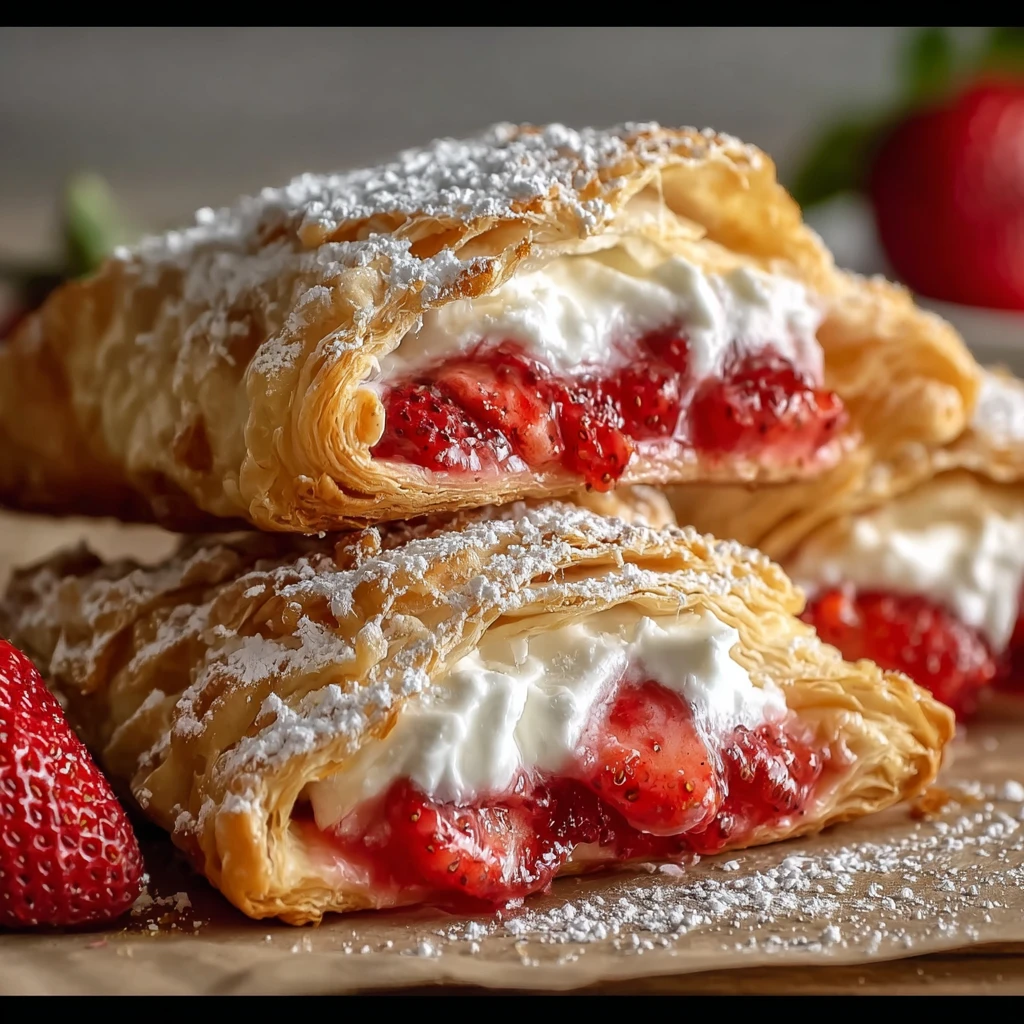 Strawberry Cheesecake Turnovers – Amazing 7-Step Flaky Pastry Guide