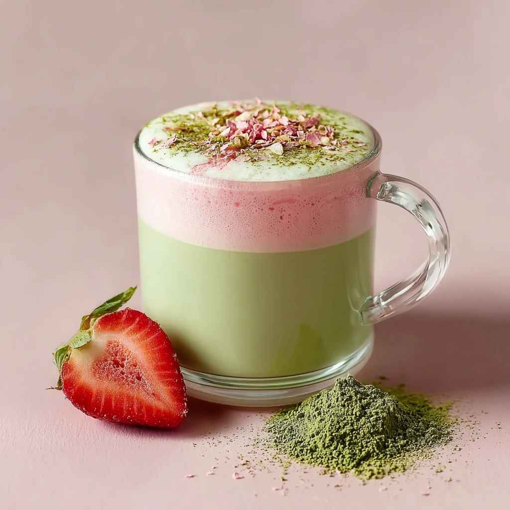 Strawberry Matcha Latte