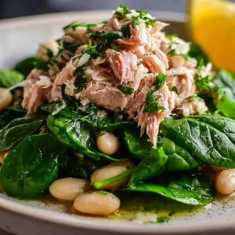 Tuna White Bean Salad Lemon Vinaigrette